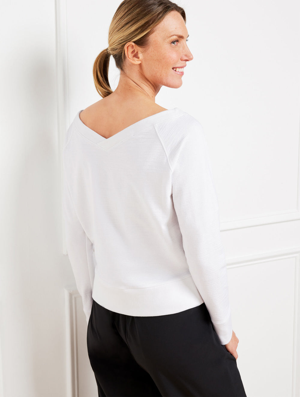 BLUE ICE HEATHER|PINK LEMONADE HEATHER|WHITE COZY CRUSH TWO-WAY PULLOVER | Talbots near me