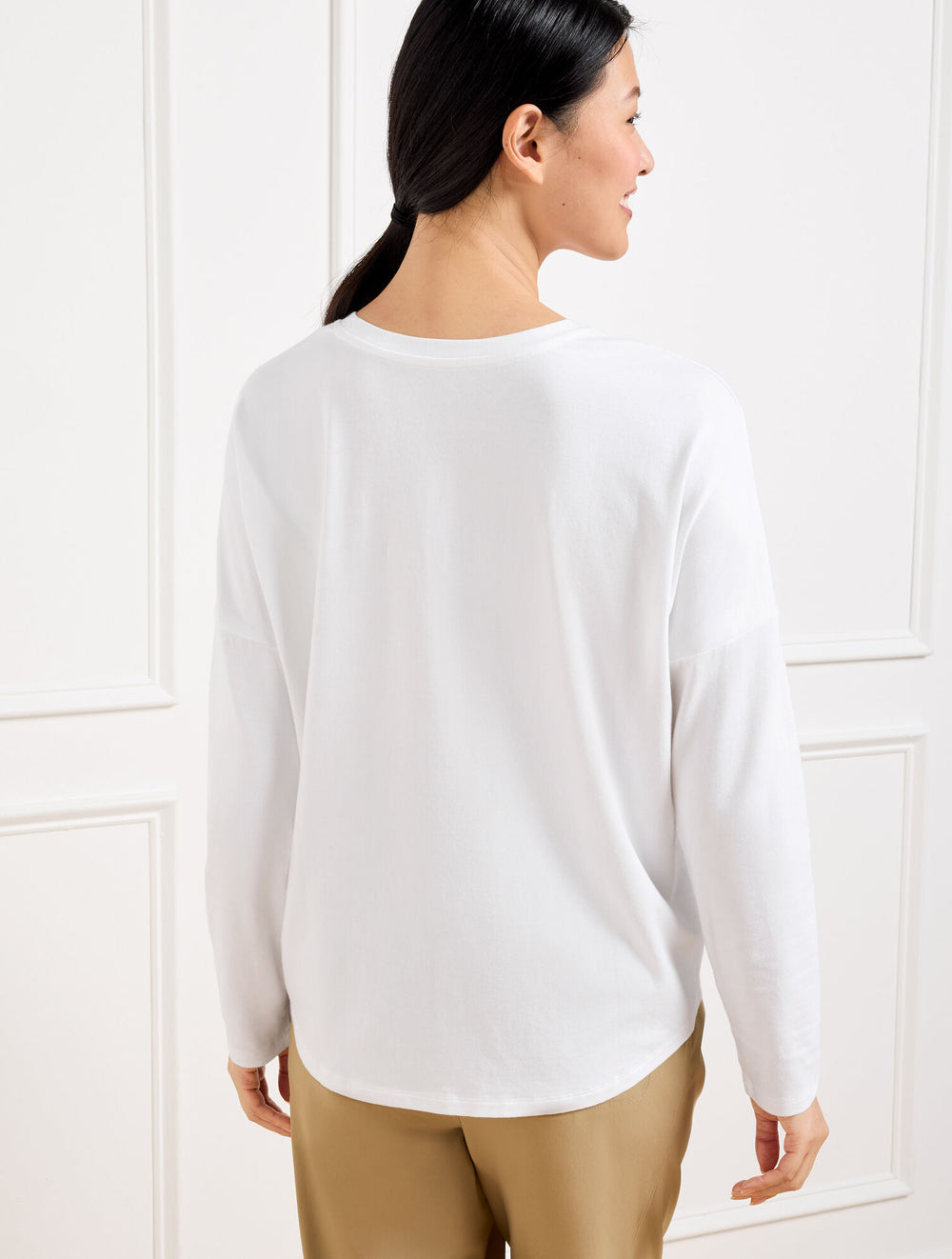 SUPERSOFT JERSEY BOXY TEE | Talbots for sale