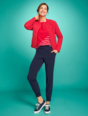 BLACK|INDIGO BLUE LIGHTWEIGHT WOVEN STRETCH JOGGERS | Talbots near me