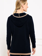 IVORY HALF-ZIP HOODED SWEATER | Talbots for sale