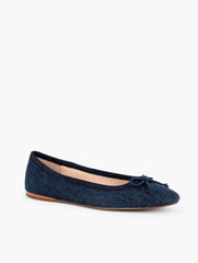 DARK DENIM BLAINE SOFT SOLE DENIM BALLET FLATS | Talbots discount