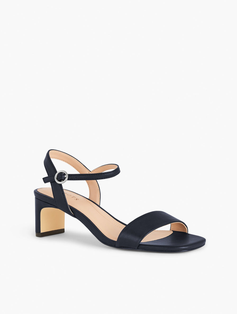 INDIGO BLUE CAYDEN NAPPA BLOCK HEEL SANDALS | Talbots US