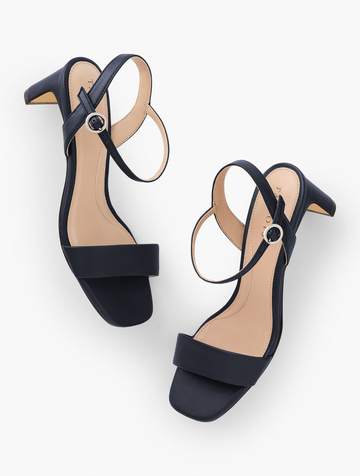 INDIGO BLUE CAYDEN NAPPA BLOCK HEEL SANDALS | Talbots US