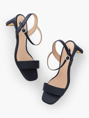 INDIGO BLUE CAYDEN NAPPA BLOCK HEEL SANDALS | Talbots US