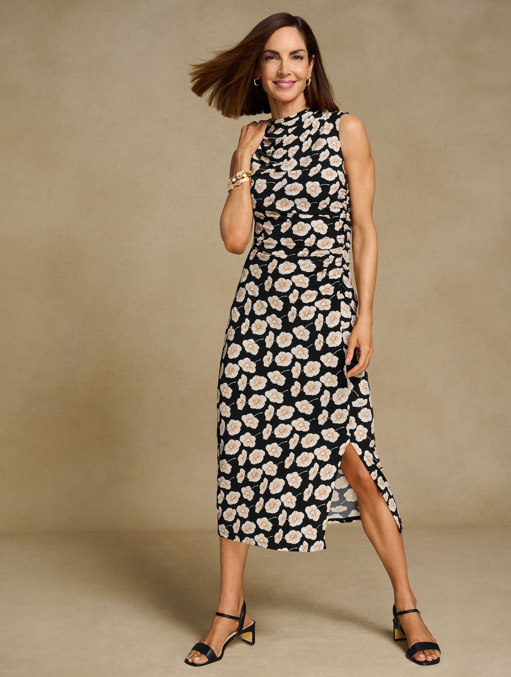 INDIGO BLUE CAYDEN NAPPA BLOCK HEEL SANDALS | Talbots US