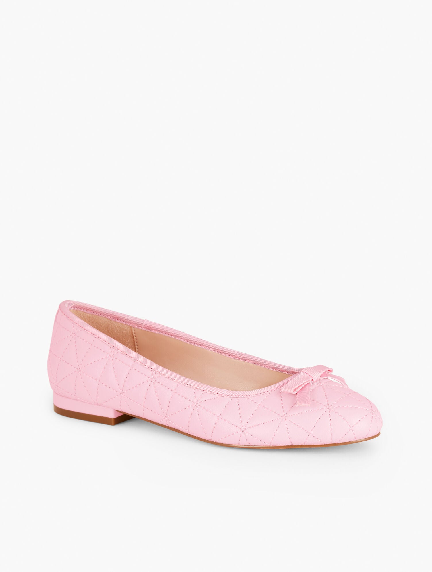INDIGO BLUE|RED PEPPER MADISON QUILTED NAPPA BALLET FLATS | Talbots US