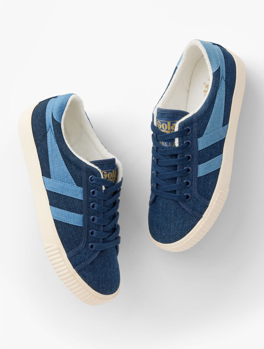 DARK/LIGHT DENIM GOLA® MARK COX DENIM TENNIS SNEAKERS | Talbots online
