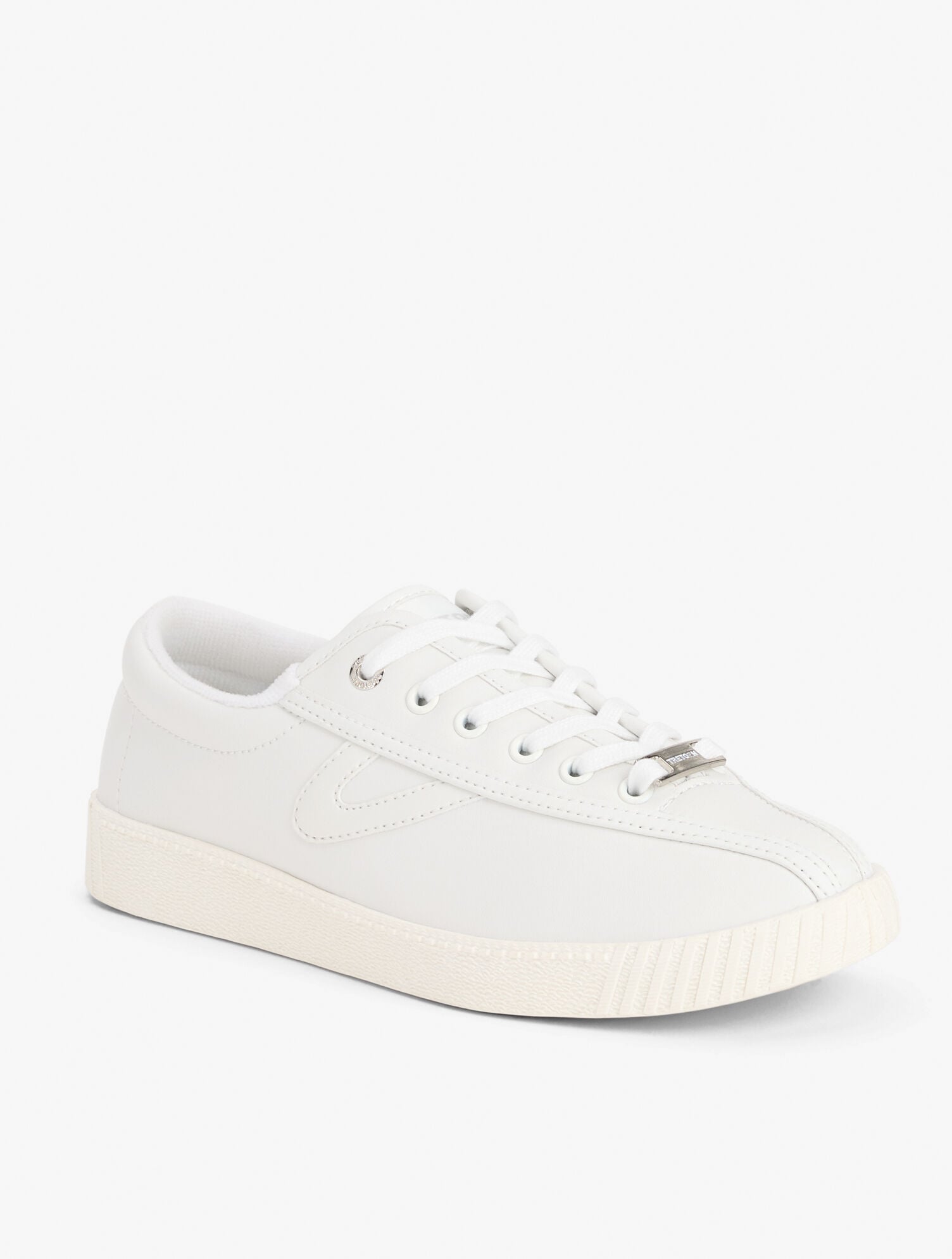 WHITE TRETORN® NYLITE ICON LEATHER SNEAKERS | Talbots US