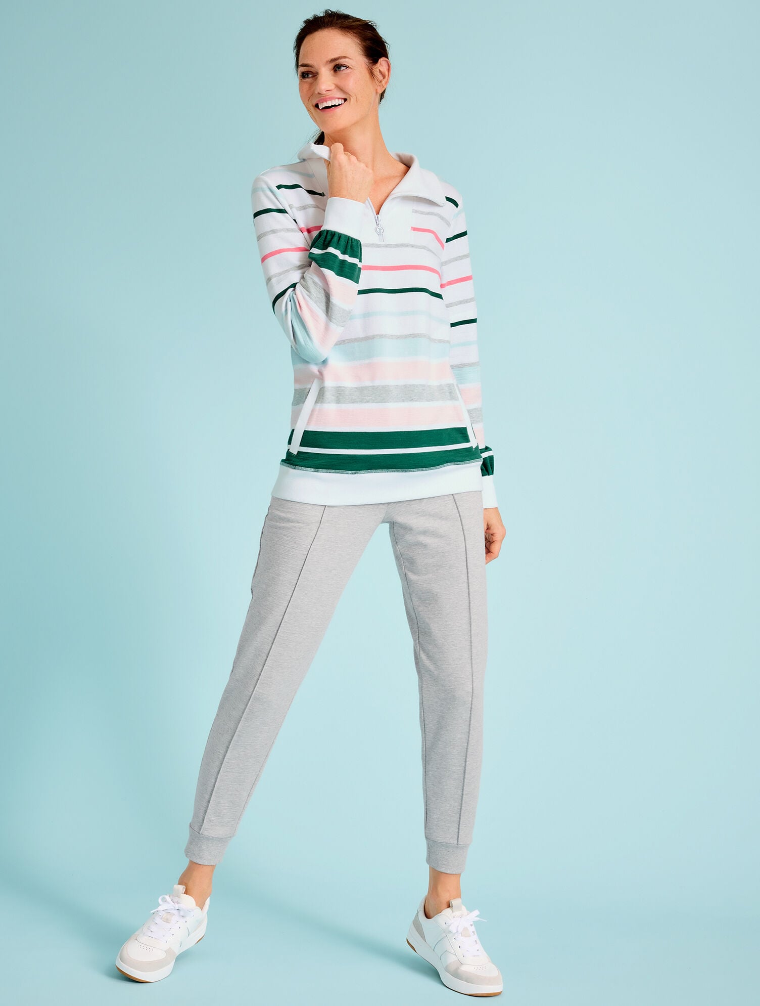 WHITE/GREY KEDS® COURT II LEATHER SUEDE SNEAKERS | Talbots outlet