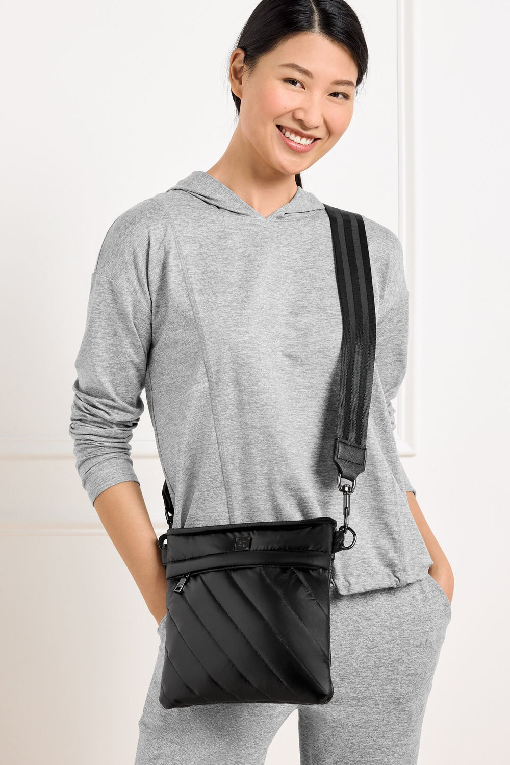BLACK|PEARL CASHMERE THINK ROYLN SIDEWALK BAG | Talbots sale