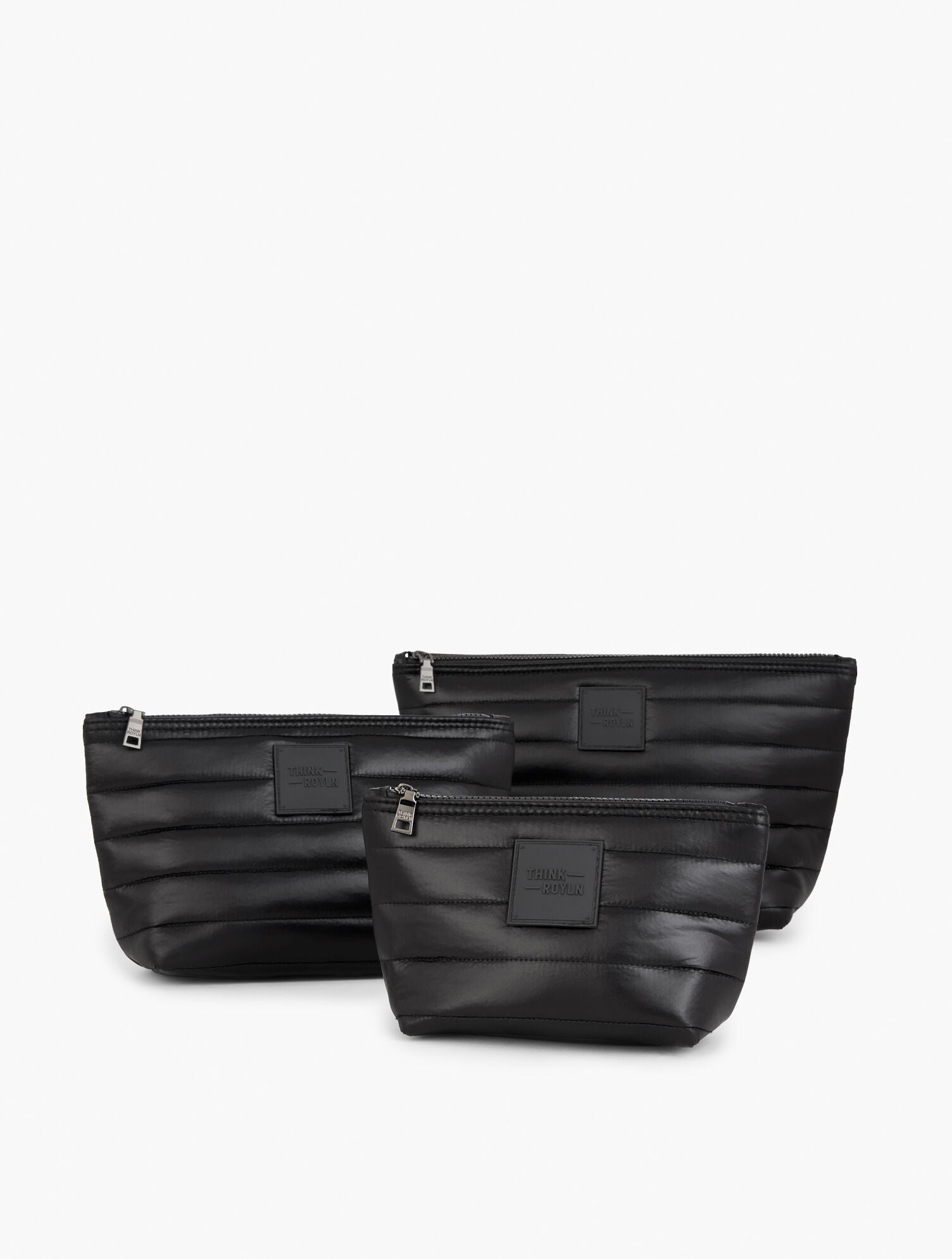 PEARL BLACK THINK ROYLN TRAVEL TRIO POUCHES | Talbots discount
