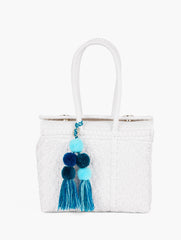 WHITE UN PUEBLO BOMBOM MINI TOTE | Talbots outlet