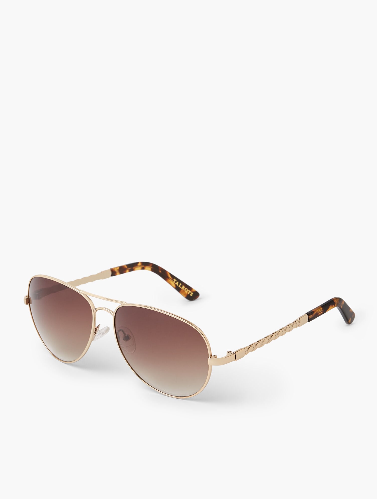GOLD DENISE AVIATOR SUNGLASSES | Talbots for sale