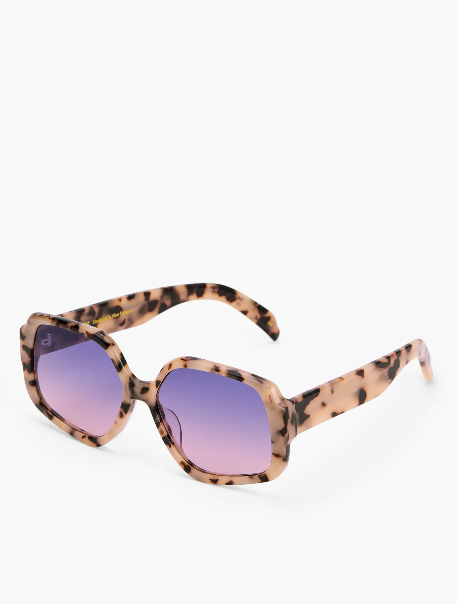 CAMEL TORT MOXLOX RICH AUNTIE TORTOISESHELL SUNGLASSES | Talbots US