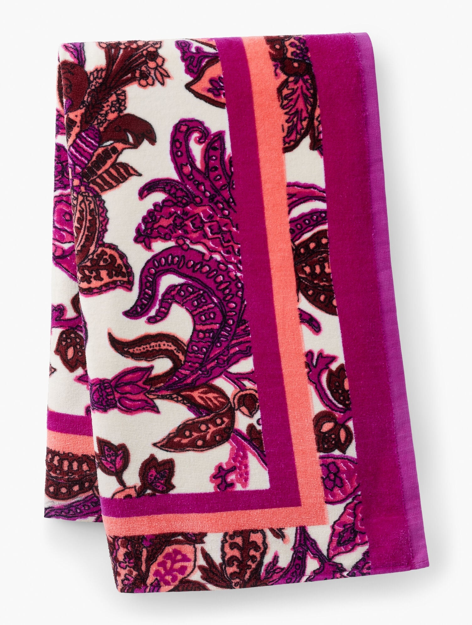 WILD ASTER/MULTI BALI BLOOMS TERRY TOWEL | Talbots sale