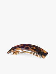 CARAMEL TORT/GOLD TORTOISESHELL WIDE BARRETTE | Talbots online