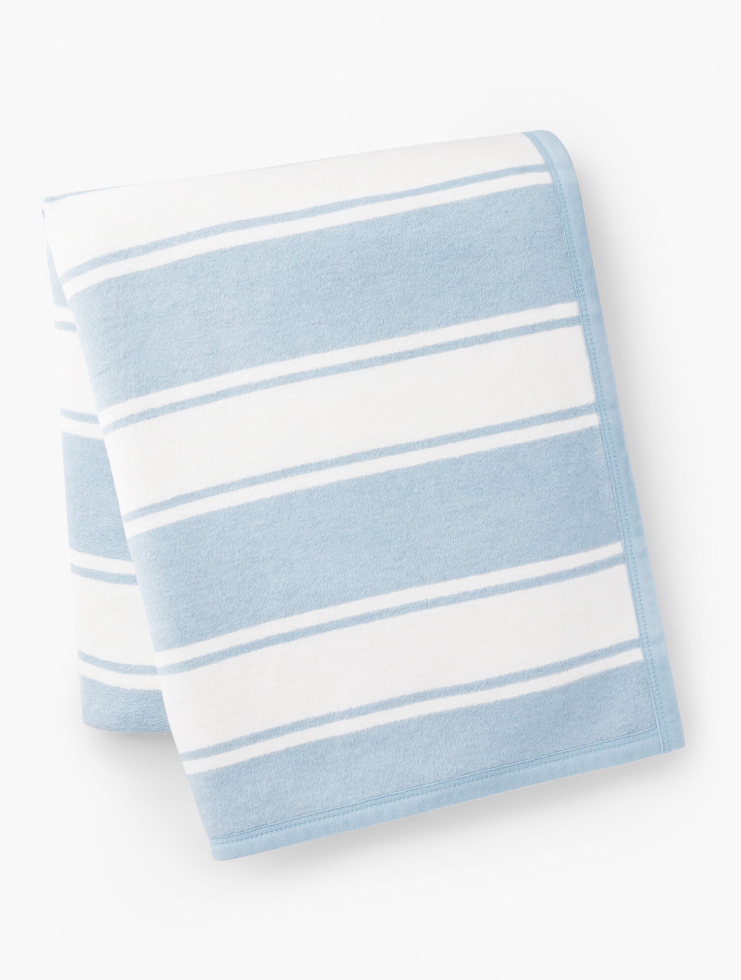 LIGHT BLUE MULTI CHAPPYWRAP BEACHY STRIPE BLANKET | Talbots on sale