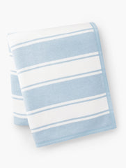 LIGHT BLUE MULTI CHAPPYWRAP BEACHY STRIPE BLANKET | Talbots sale