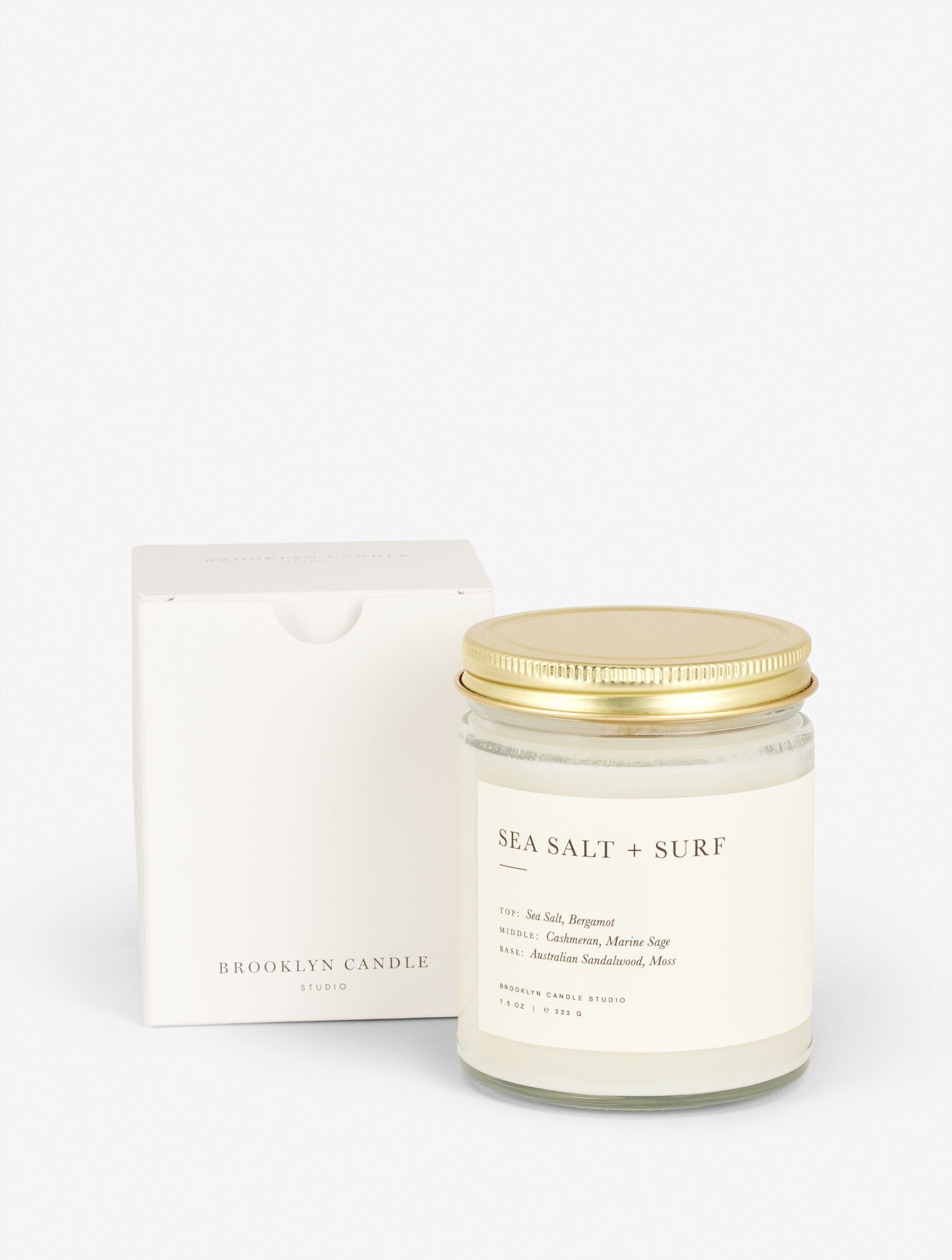 SEA SALT AND SURF SEA SALT + SURF SCENTED CANDLE BY BROOKLYN CANDLE STUDIO | Talbots discount