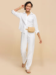 WHITE LINEN SHIRT | Talbots sale