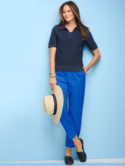 WHITE POINTELLE STITCH POLO SWEATER | Talbots online