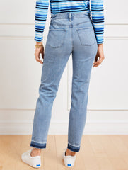PELHAM WASH SLIM ANKLE RELEASED HEM JEANS - PELHAM WASH | Talbots for sale