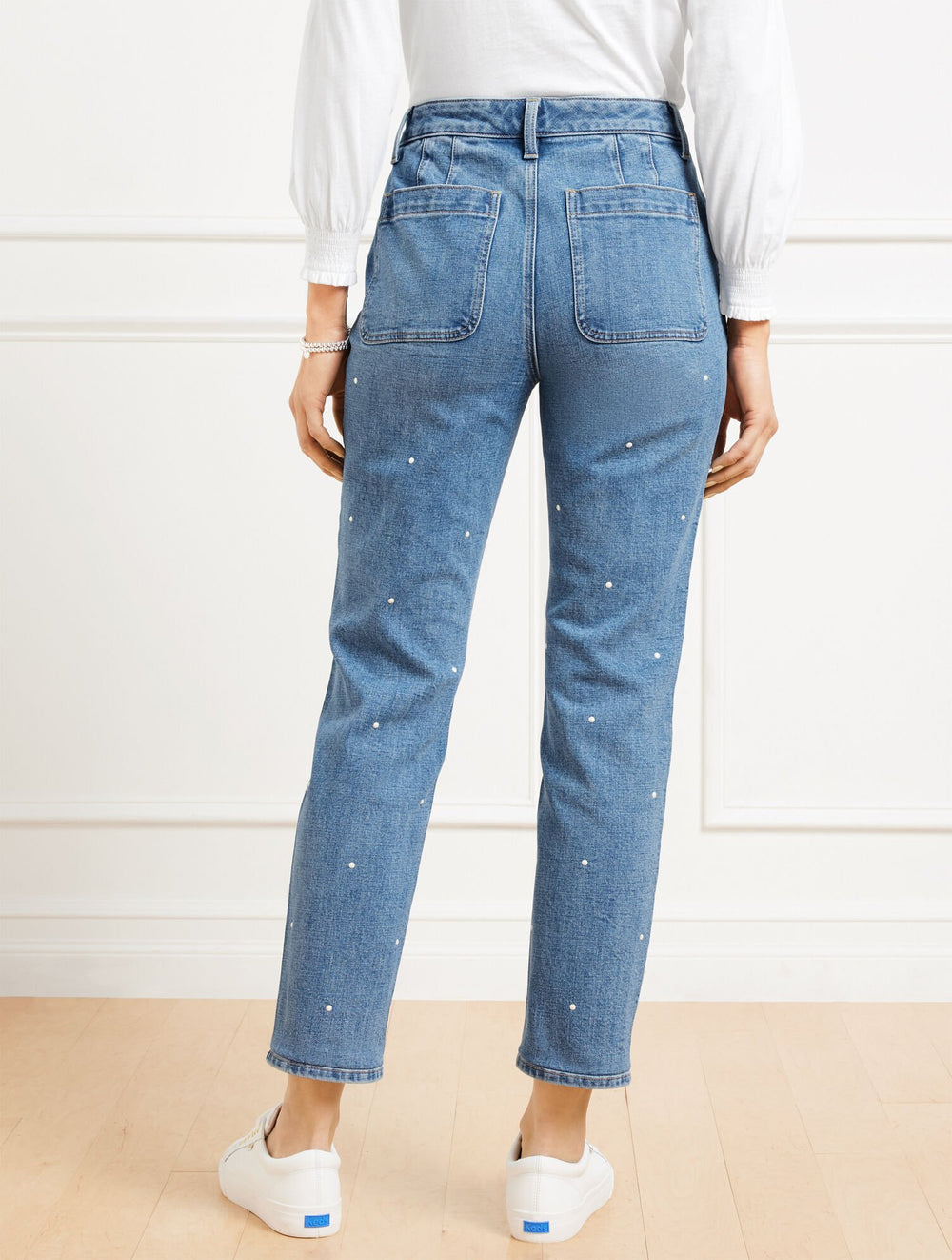 OPAL WASH PEARL SLIM STRAIGHT ANKLE JEANS - OPAL WASH | Talbots discount