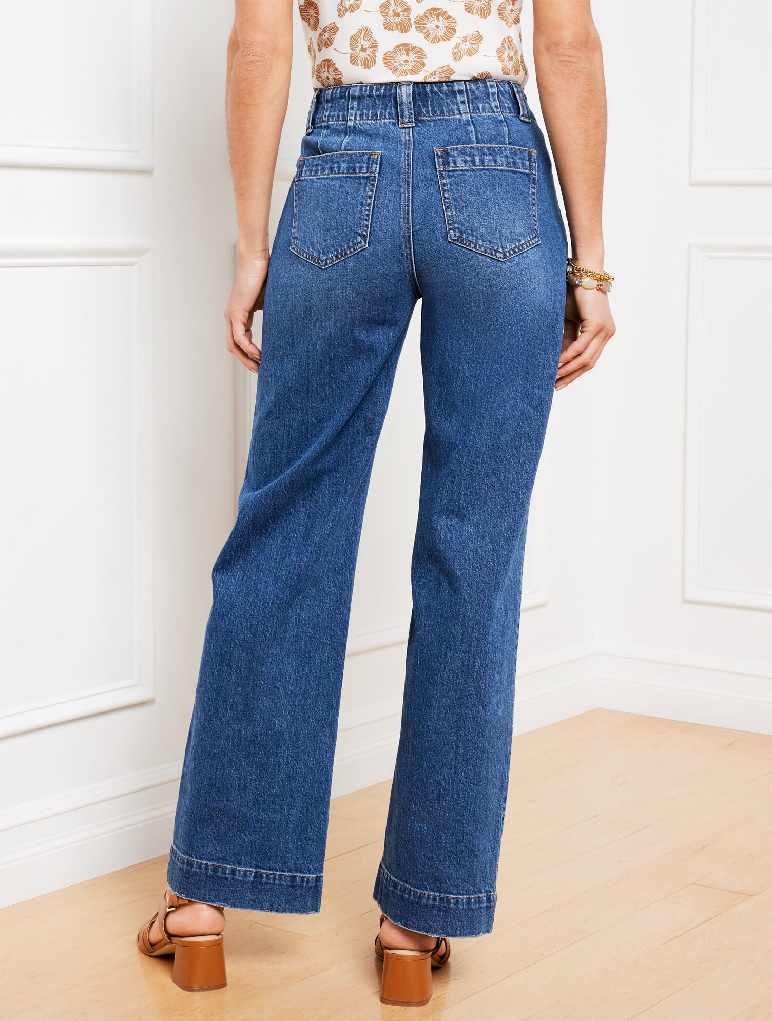 KINNEY WASH CLASSIC TROUSER JEANS - KINNEY WASH | Talbots on sale