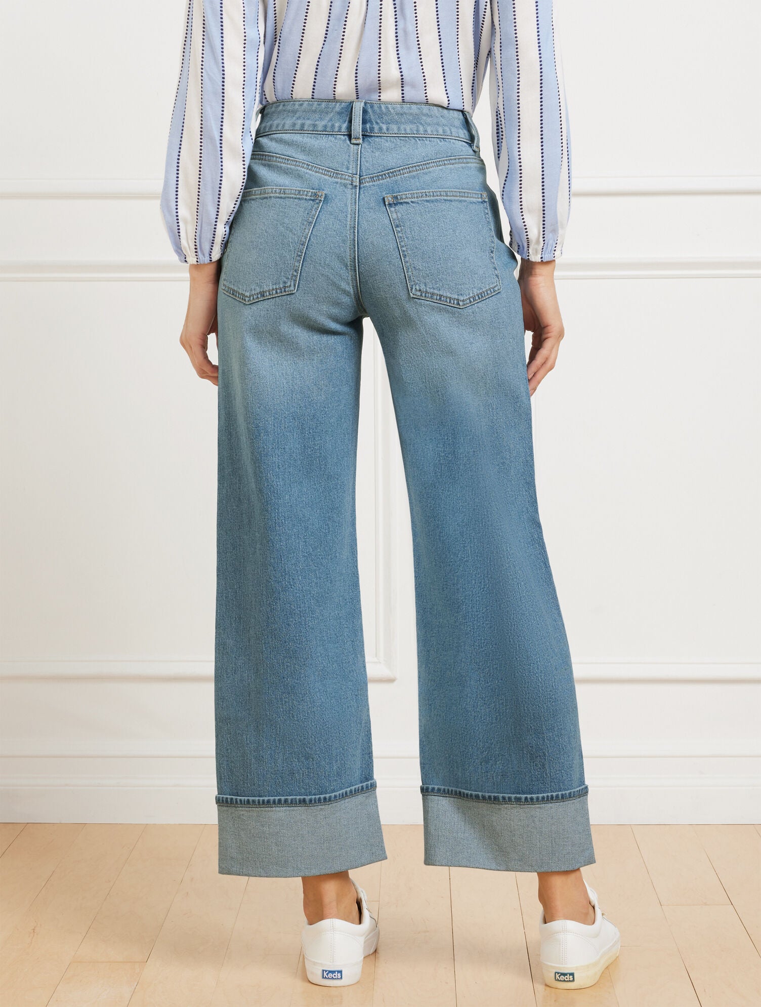 MCCARREN WASH STRAIGHT ANKLE CUFF JEANS - MCCARREN WASH | Talbots discount