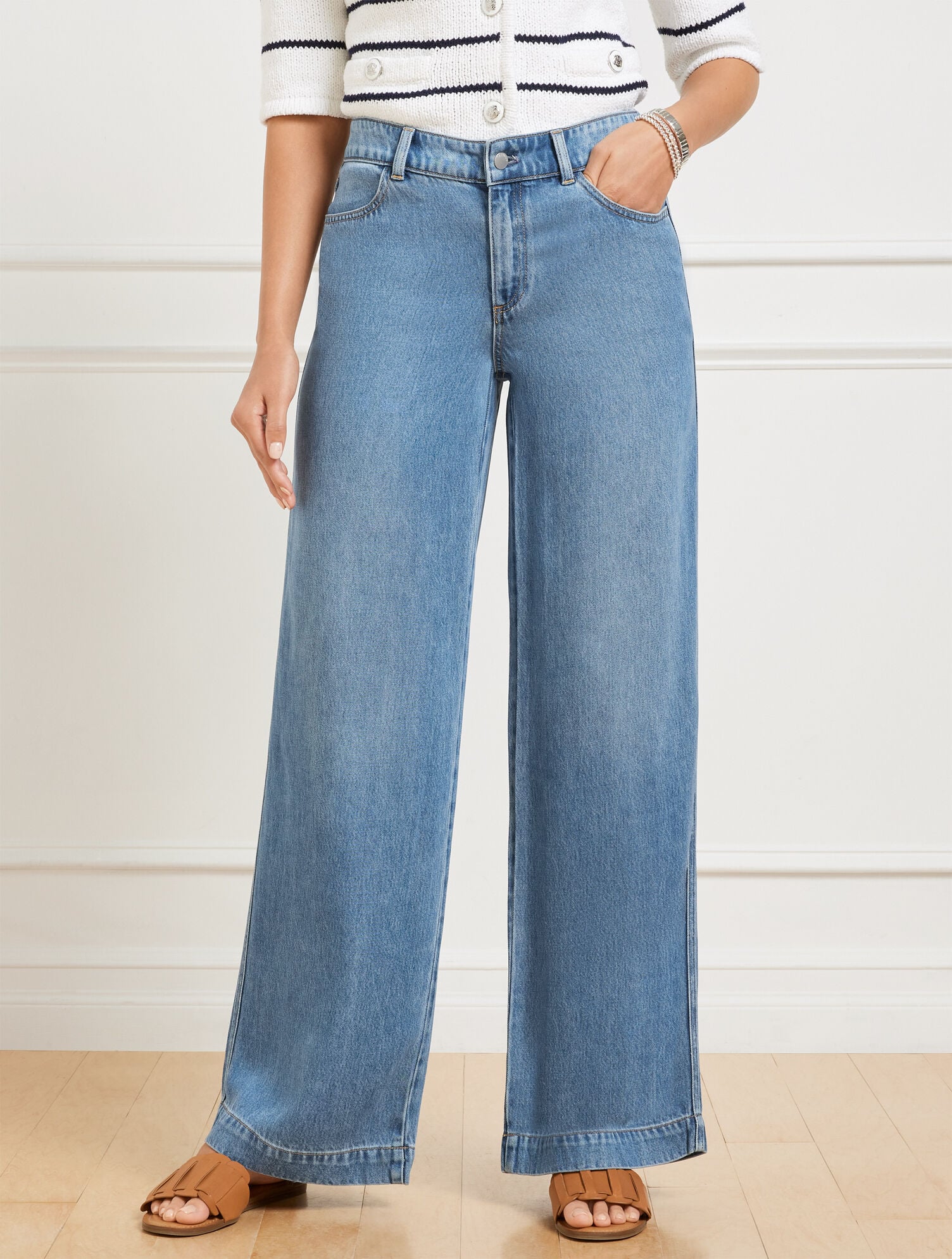 PROSPECT WASH CLASSIC JEAN TROUSERS - PROSPECT WASH | Talbots for sale