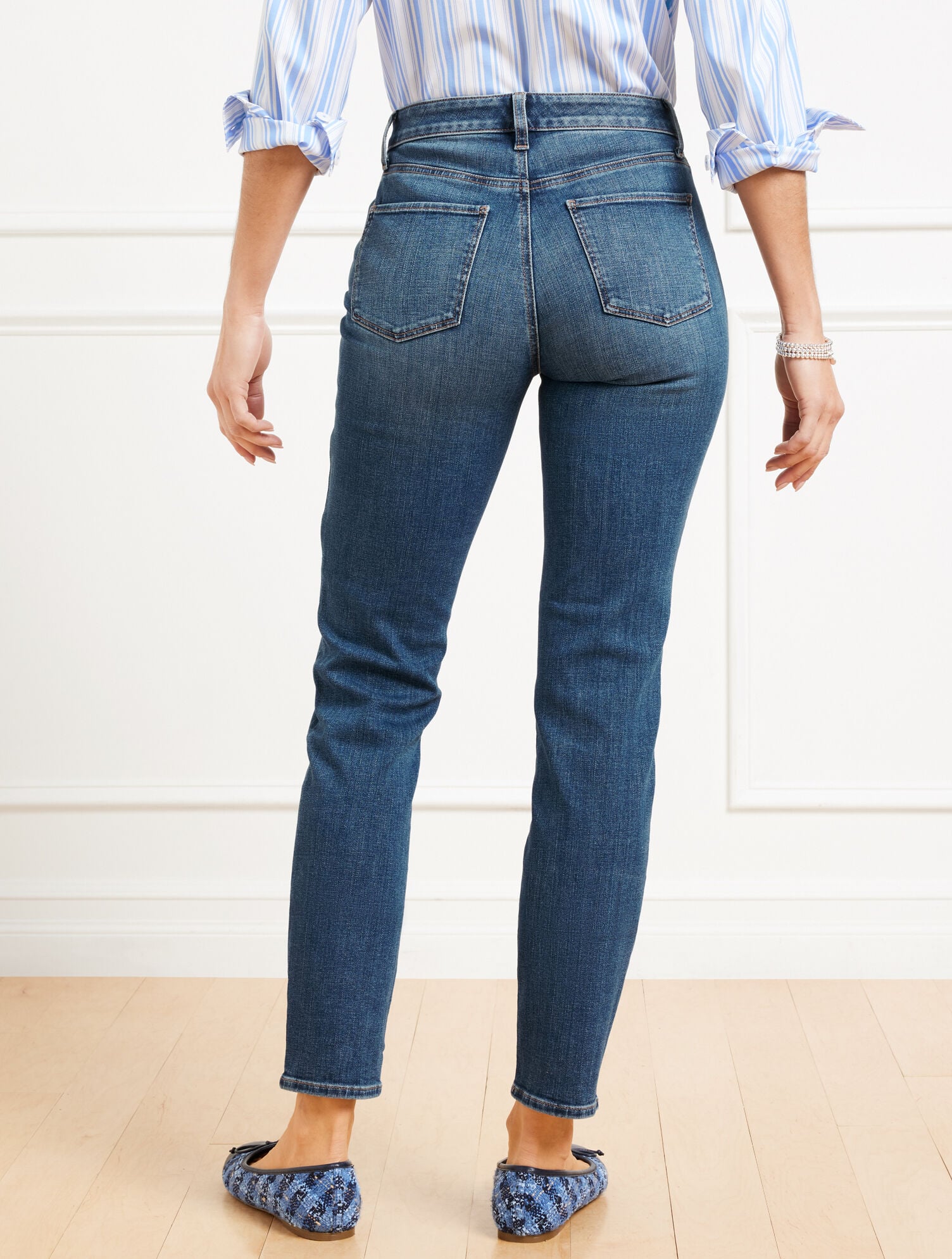 SLIM ANKLE JEANS - CHARLIE WASH - CURVY FIT | Talbots online