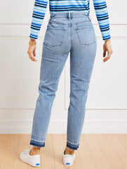 SLIM ANKLE RELEASED HEM JEANS - PELHAM WASH - CURVY FIT | Talbots discount