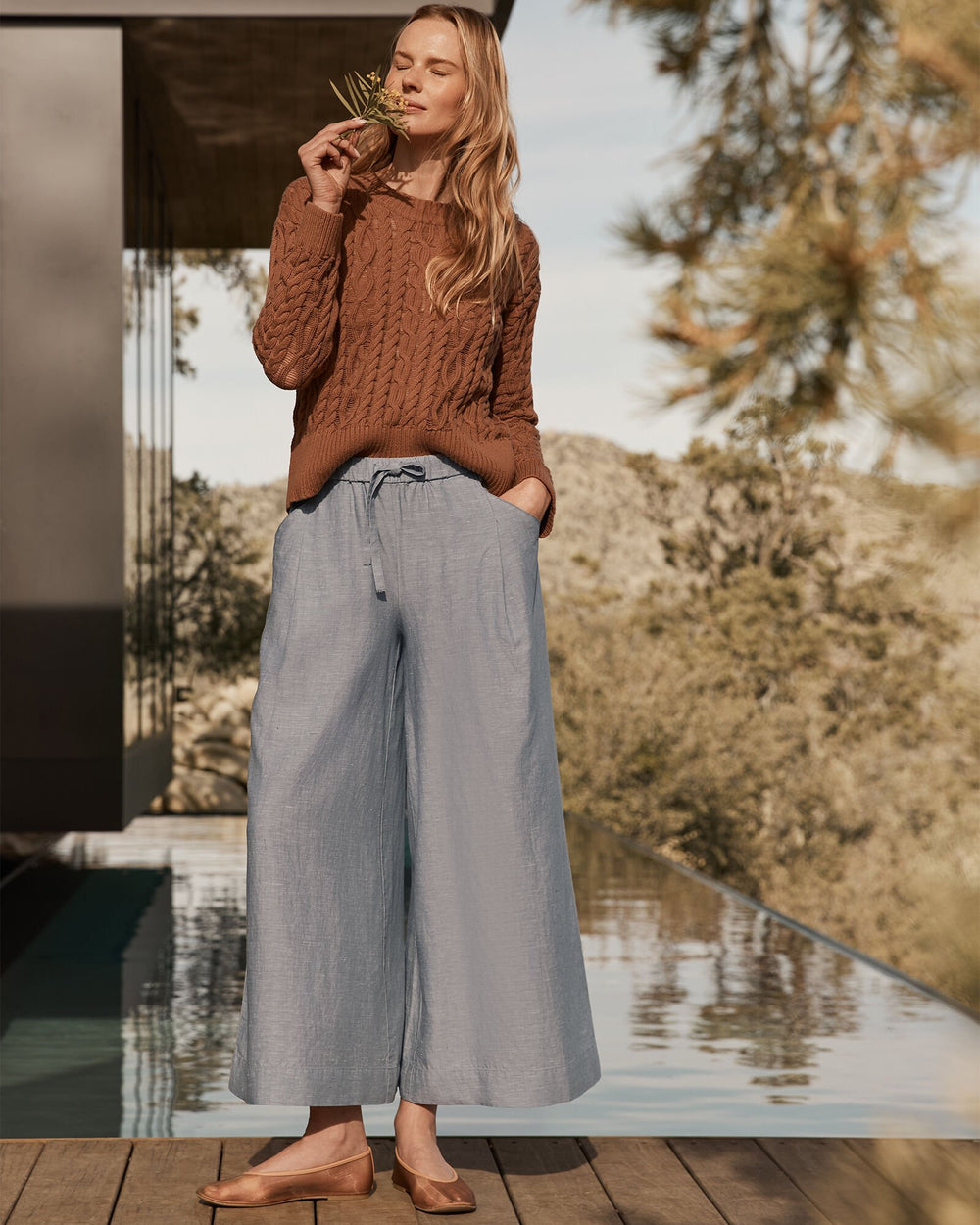 JASPER|MOUSSE ORGANIC COTTON CABLE KNIT SWEATER | Talbots online