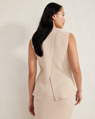 MOUSSE ORGANIC COTTON RIB KNIT SWEATER TANK | Talbots online