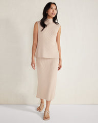 MOUSSE ORGANIC COTTON RIB KNIT SWEATER TANK | Talbots near me