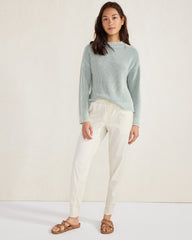 CAMEL|CASCADE GARMENT-DYED ORGANIC COTTON ROLLNECK SWEATER | Talbots sale