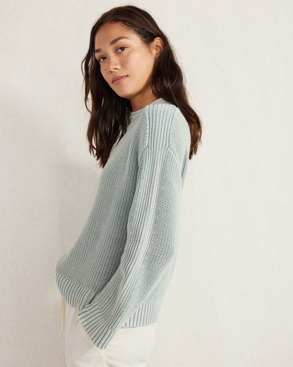 CAMEL|CASCADE GARMENT-DYED ORGANIC COTTON ROLLNECK SWEATER | Talbots sale