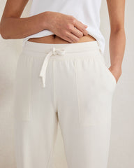 IVORY ORGANIC COTTON TERRY PANTS | Talbots online