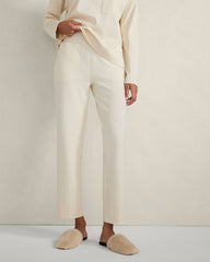 BIRCH ORGANIC COTTON OTTOMAN RIB PANTS | Talbots online
