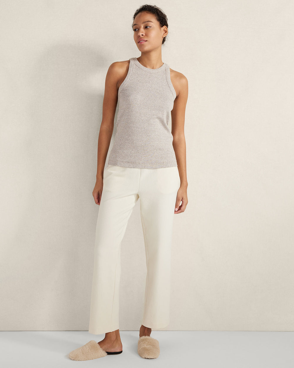 BIRCH ORGANIC COTTON OTTOMAN RIB PANTS | Talbots online