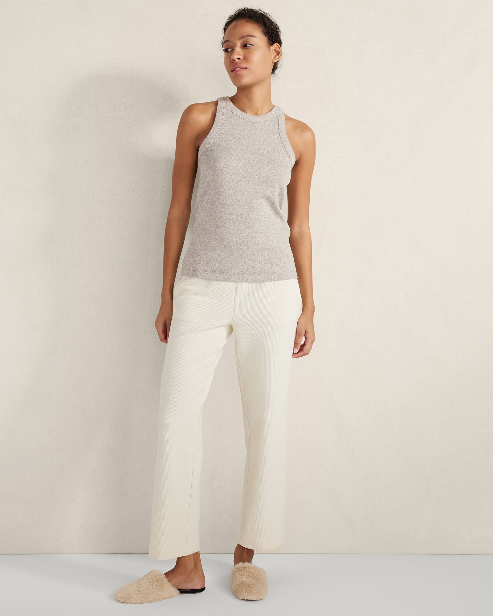 BIRCH ORGANIC COTTON OTTOMAN RIB PANTS | Talbots outlet