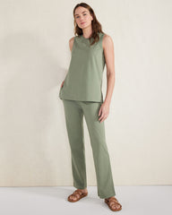 THYME ORGANIC COTTON INTERLOCK SLEEVELESS TUNIC | Talbots on sale