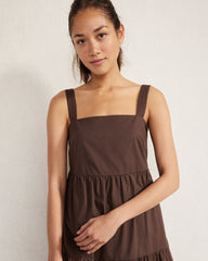 EBONY ORGANIC COTTON POPLIN MIDI DRESS | Talbots online