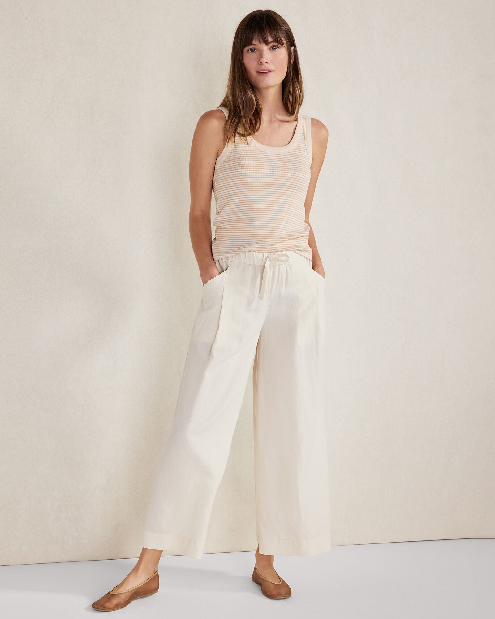SANDBAR MULTI ORGANIC COTTON STRIPE SCOOP NECK TANK | Talbots near me