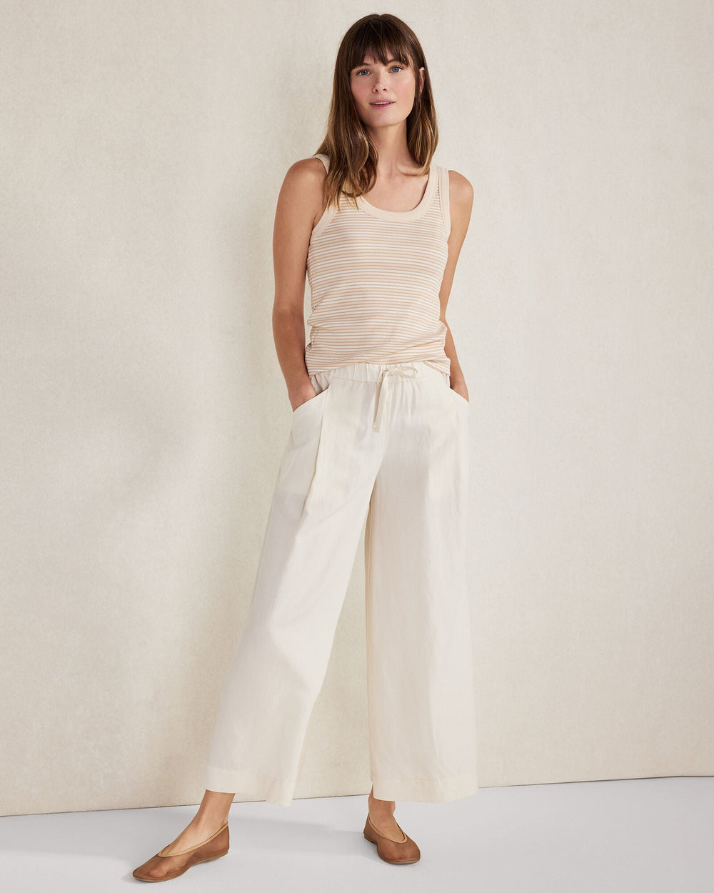 SANDBAR MULTI ORGANIC COTTON STRIPE SCOOP NECK TANK | Talbots near me