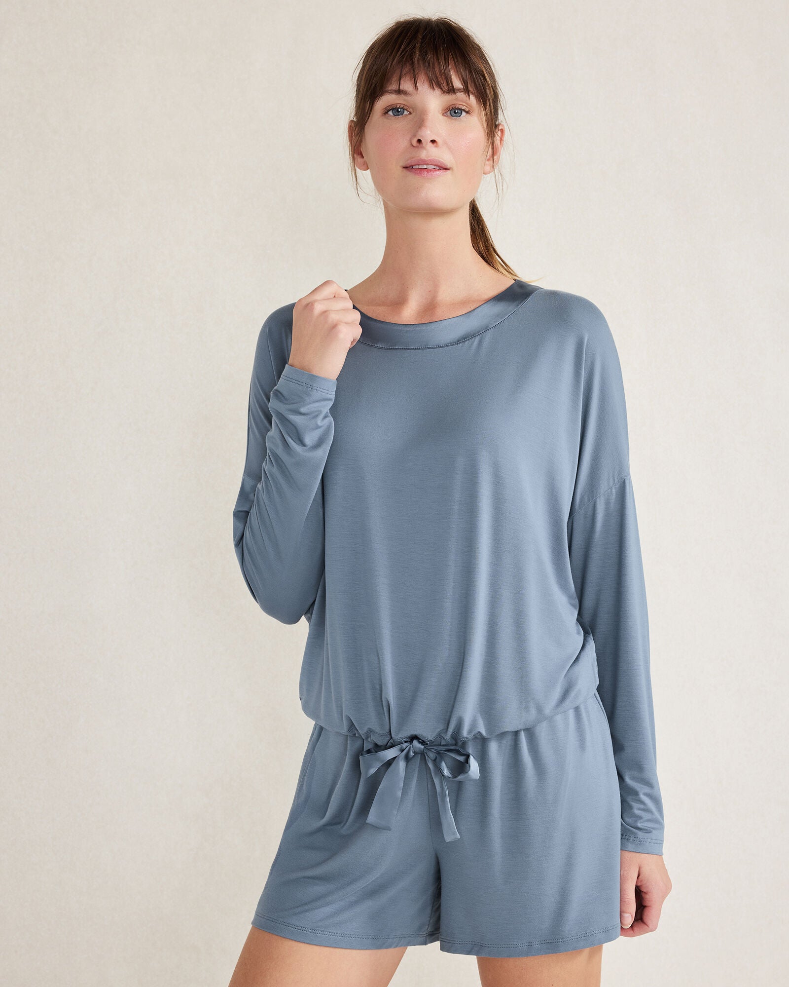BURLWOOD CALM & COOL CINCHED SLEEP TOP | Talbots on sale