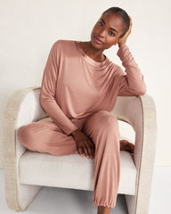 BURLWOOD CALM & COOL CINCHED SLEEP TOP | Talbots on sale