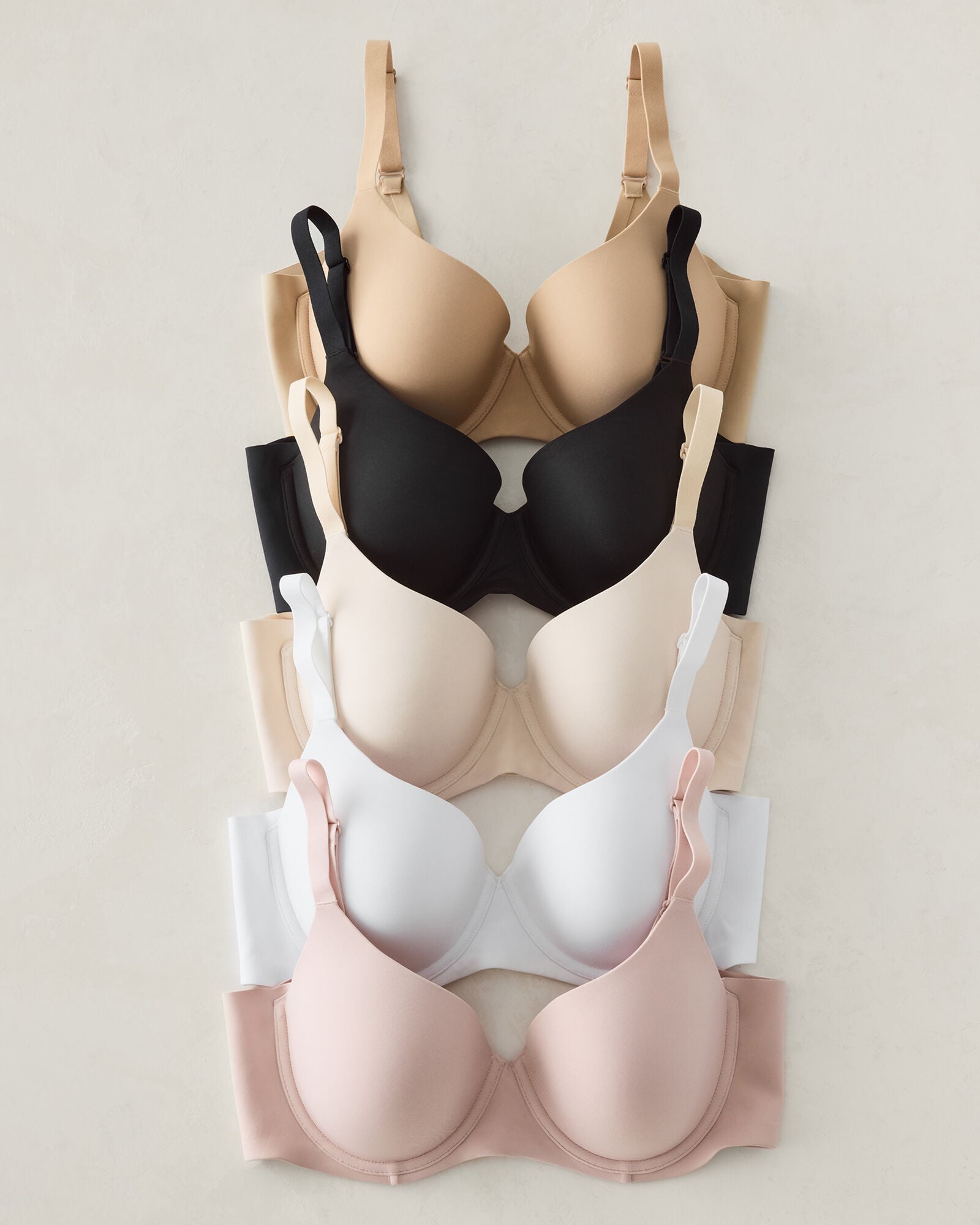 BLACK|CAFE MOCHA|SAND DOLLAR|SEPIA ROSE|WHITE FLAWLESS LIGHTLY-LINED PERFECT COVERAGE BRA | Talbots online