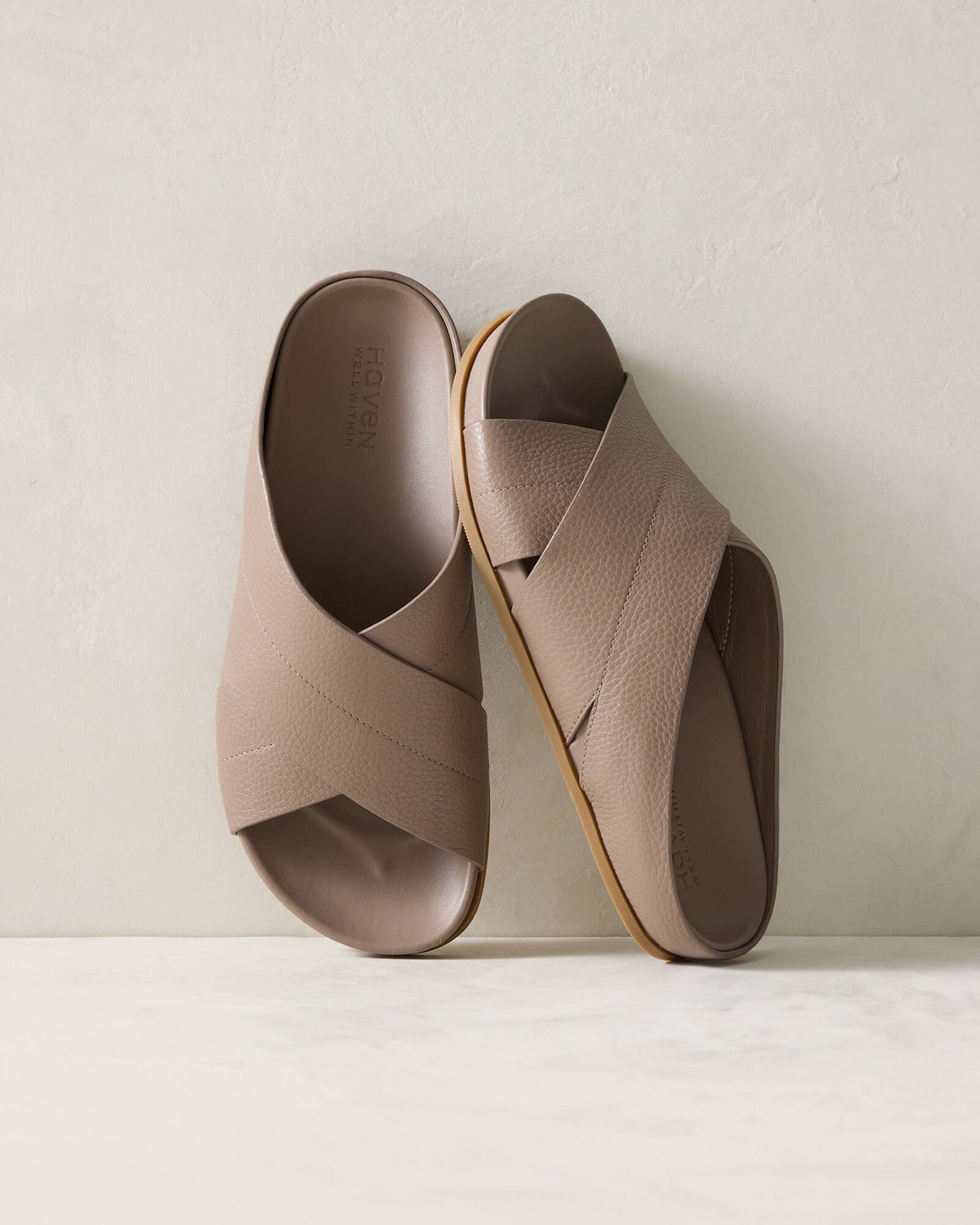 MICA LEATHER CRISS-CROSS SANDALS | Talbots online