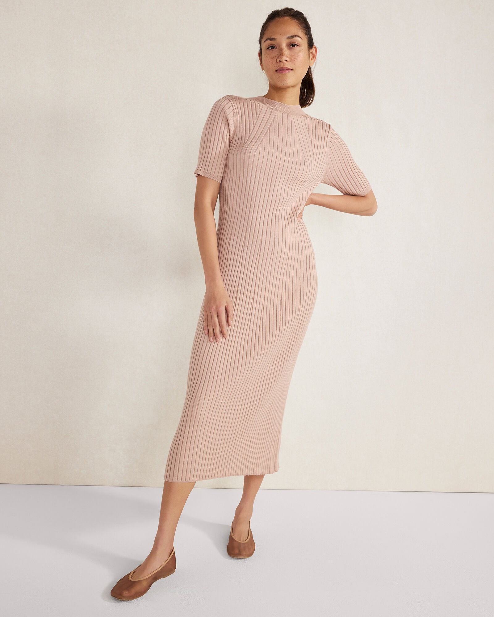 BISQUE MESH BALLET FLATS | Talbots online